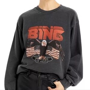 Anine Bing Vintage Eagle Graphic Sweatshirt XS